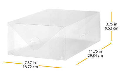 Whitmor - 6362-2691-4 Caja de zapatos para mujer Clear Vue Collection, juego de 4