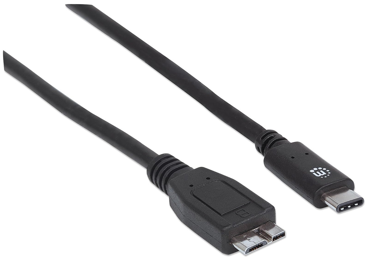 Manhattan CB-1072 Cable USB-C V3.1, C-Micro B 1.0M Negro,