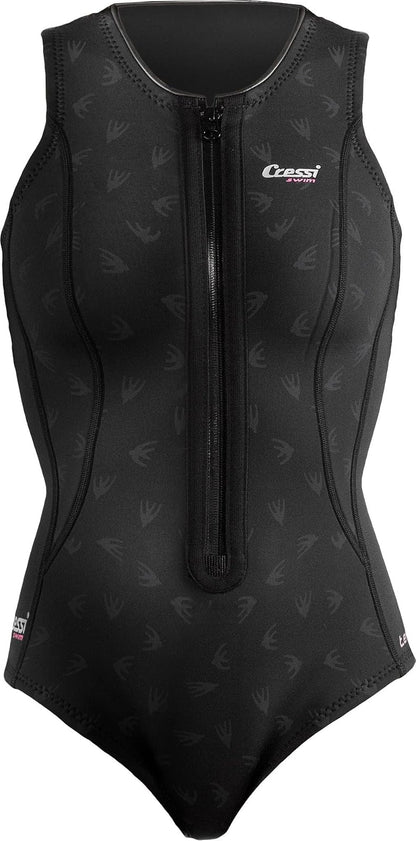 Cressi Traje de Neopreno Corto de 2 mm para natación, esnórquel, Paddleboarding, Cortes ergonómicos, Cremallera Frontal, Termico: diseñado en Italia