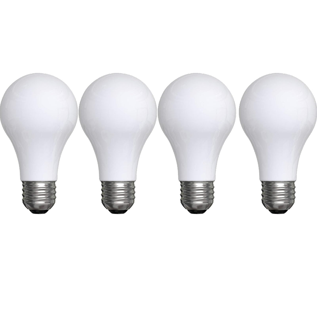 GE Lighting A21 - foco LED de luz diurna (forma clásica, uso general), 40 W, Paquete de 4, Blanco congelado