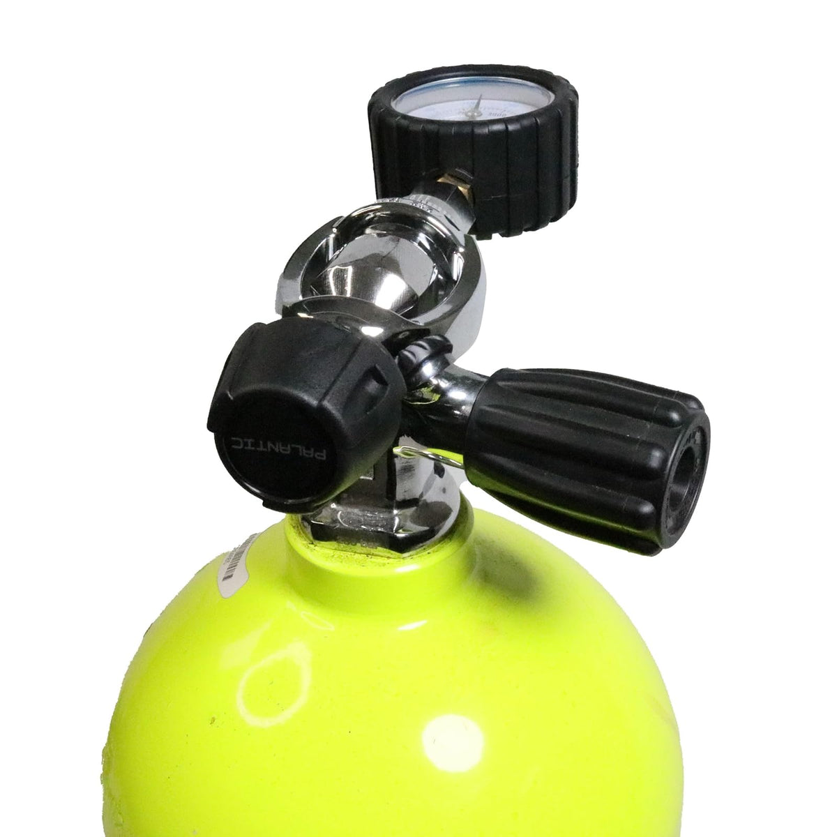 Scuba Choice - Comprobador de presión de tanque de yugo de buceo 5000 PSI 350 BAR - Medidor de presión preciso para tanques de válvulas de yugo 7 pulgadas de largo 2-1/4 pulgadas de ancho - Fabricado
