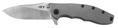 Navaja de Bolsillo obstaculizadora de tolerancia Cero; Hoja de Acero CPM 20CV de 3,5 Pulgadas, Sistema de Apertura con rodamiento de Bolas KVT, Aleta, Clip de Transporte Profundo Reversible, Mango de