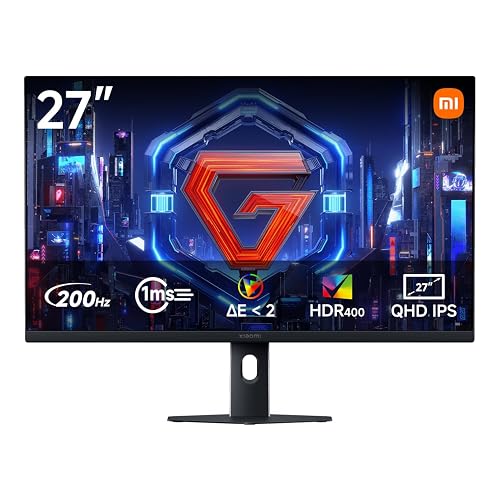XIAOMI 2K Gaming Monitor G27Qi 2026 27 Pulgadas Panel IPS | QHD (2560 * 1440) 200Hz, 1ms GTG, AMD Freesync, Amplia Gama de Colores 100% sRGB, Certificación Low Blue Light, Soporte VESA