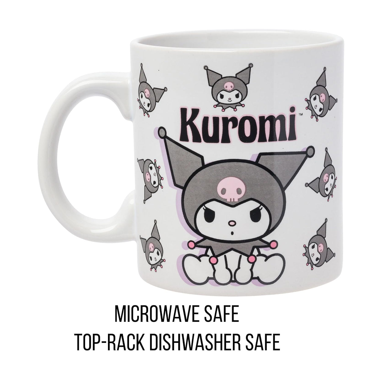 Silver Buffalo Sanrio Hello Kitty and Friends Kuromi Poses Taza de cerámica, 20 onzas