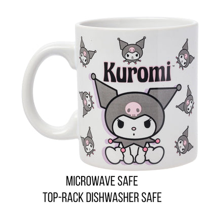 Silver Buffalo Sanrio Hello Kitty and Friends Kuromi Poses Taza de cerámica, 20 onzas