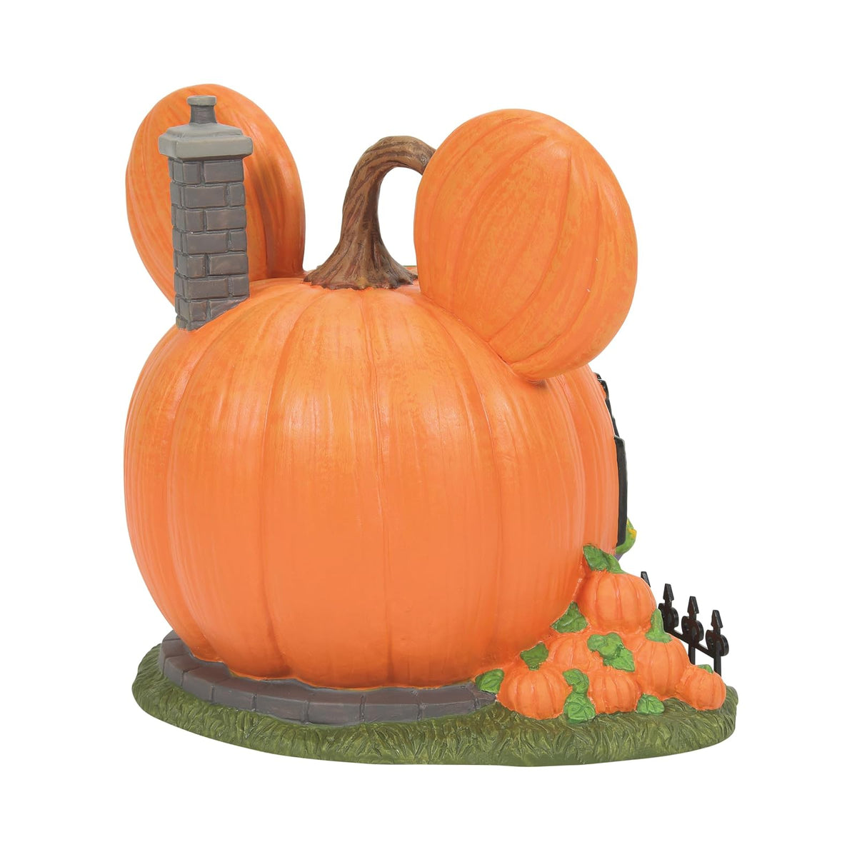 Department 56 Disney Village Halloween Mickey Mouse Pumpkintown House Lit Building, 5.83 Pulgadas, Multicolor