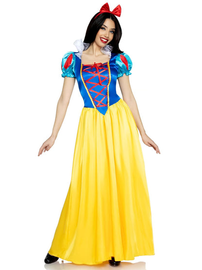 Leg Avenue Classic Snowy White Princess Costume Disfraces de tamaño adulto Mujer