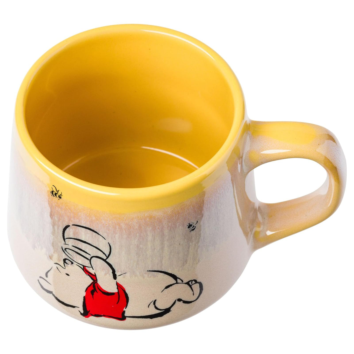 Silver Buffalo Winnie the Pooh Sweet Like Hunny Reactive Glaze Taza de cerámica cónica, 14 onzas