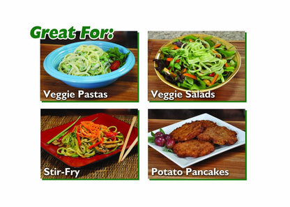 Veggetti Spiral Rebanador de Vegetales, hace pasta de vegetales
