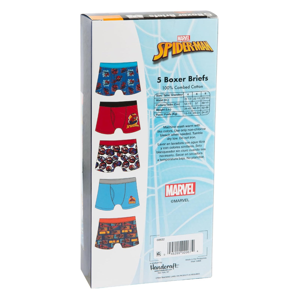 Spiderman Multipacks de Ropa Interior Ropa Interior de Hombres Niños