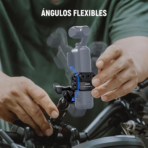 NEEWER Pocket 3 Cage compatible con DJI Osmo Pocket 3 y Creator Combo Accesorios, plataforma de extensión de grabación de video cardán con adaptador de cámara de acción, roscas de 1/4 pulgadas, zapato