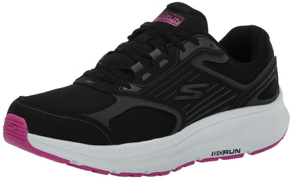 Skechers Go Run Consistent 2.0 Advantage Tenis para Correr Mujer - 27.0 cm - Negro - Fucsia