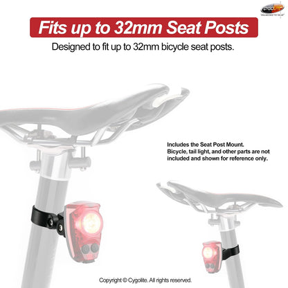 Cygolite Soporte para tija de sillín Hotshot
