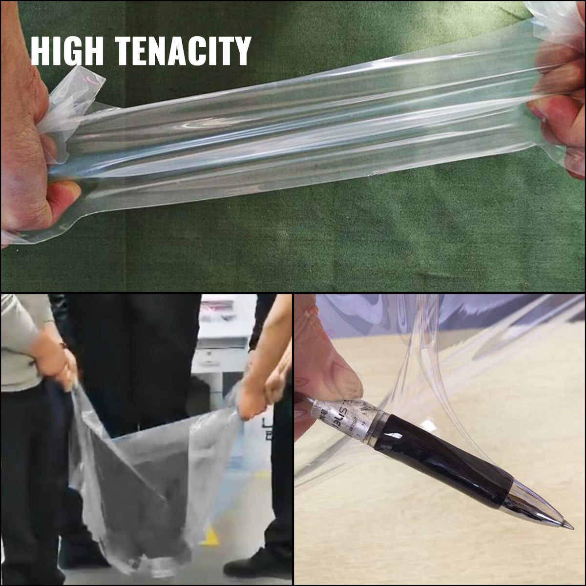 VEVOR Película de Polietileno para Invernadero, Dimensión de 9,7 x 7,6 m Invernadero Plástico Transparente, Espesor de 0,15 mm Paño Anticongelante para Plantas, Fácil de Bricolaje para Agricultura