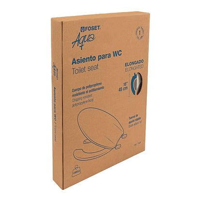 Foset AWC-45H, Asiento para WC fabricado en polipropileno, 45 cm, hueso
