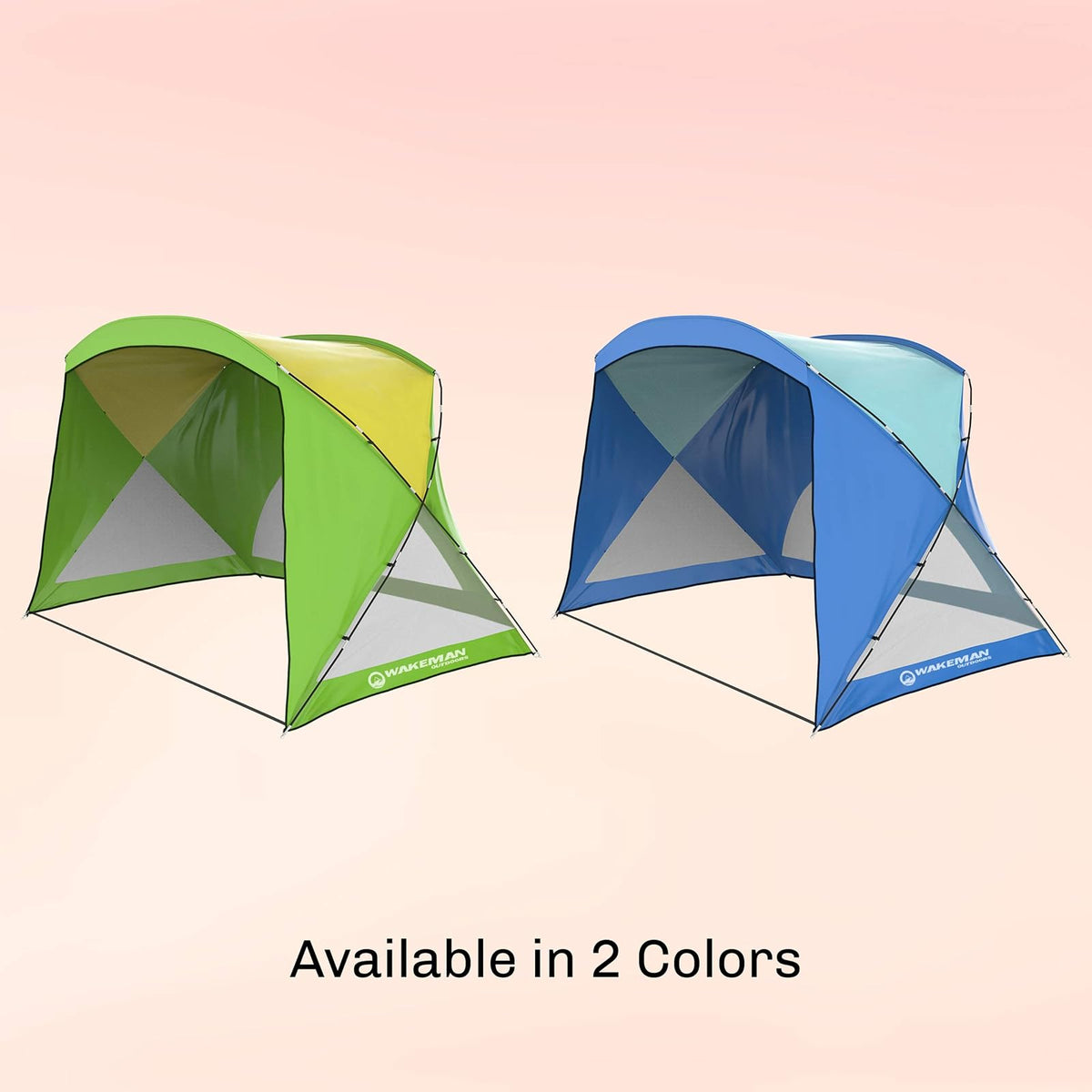 Wakeman Outdoor - Carpa de Playa con protección UV y Revestimiento Resistente al Agua para Eventos Deportivos y más con Bolsa de Transporte