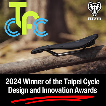 WTB - Sillín de Bicicleta con Grava – 246 x 140 mm, Base Flexible con tecnología Fusion Form, Recorte de Alivio perineal para Paseos en Grava y Resistencia – Montaje de Herramienta Integrado