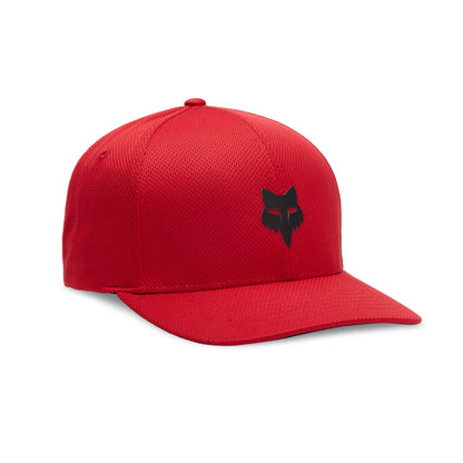 Fox Racing Fox Head Tech Flexfit Sombrero Sombrero para Hombre - Rojo llama - CH-M