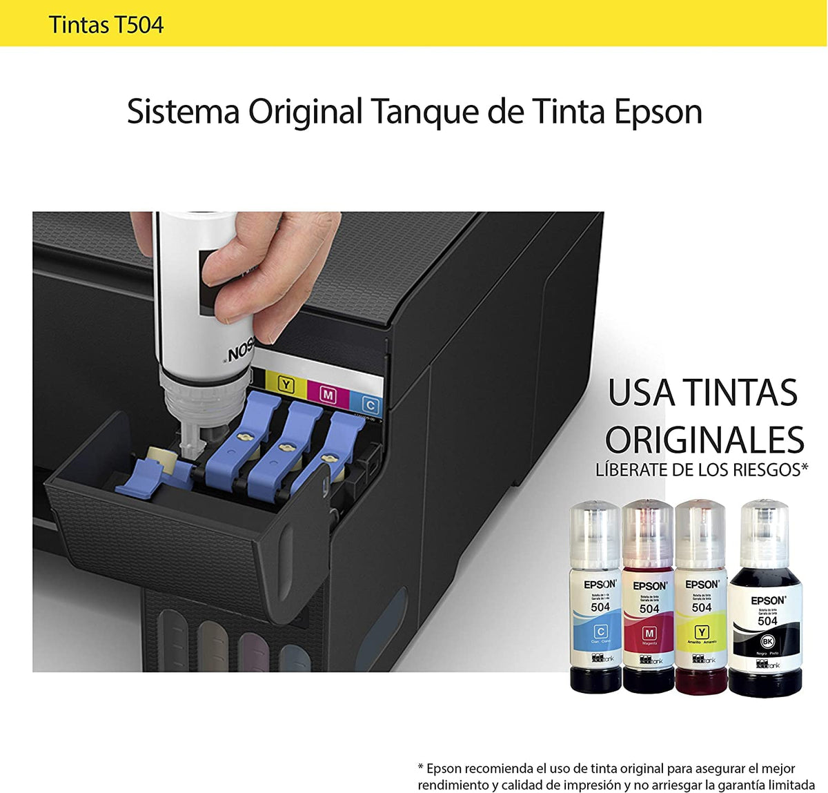 Epson Ecofit Botellas de Tinta Cian-Mag-Ama T504 3 Unidades