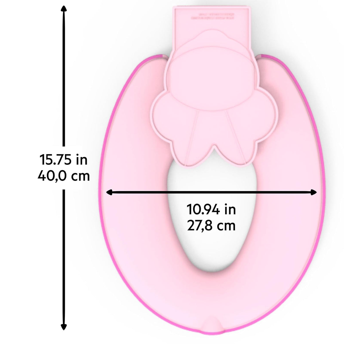 Bright Starts Asiento de Baño-Inodoro de Minnie Mouse para Bebé, Rosa, a partir de 18 meses