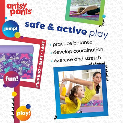 Antsy Pants - Tapete de Yoga para Niños, Entrenamiento en Casa y Viaje, Resistente y Antideslizante