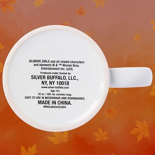 Silver Buffalo Gilmore Girls Destination Locations Icons Taza de cerámica, 20 onzas