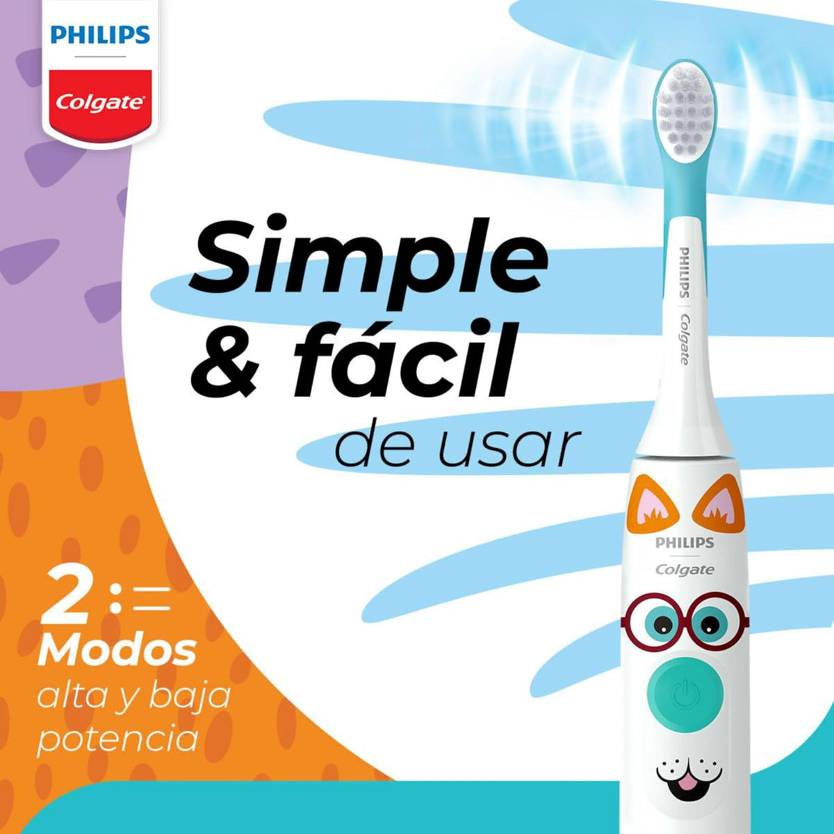 Colgate Philips Sonicpro 10 KIds Cepillo de dientes eléctrico | 31.000 Movimientos por Minuto, Seguro y Suave Para los Dientes de los niños, Funcional con App Interactiva de Cepillado