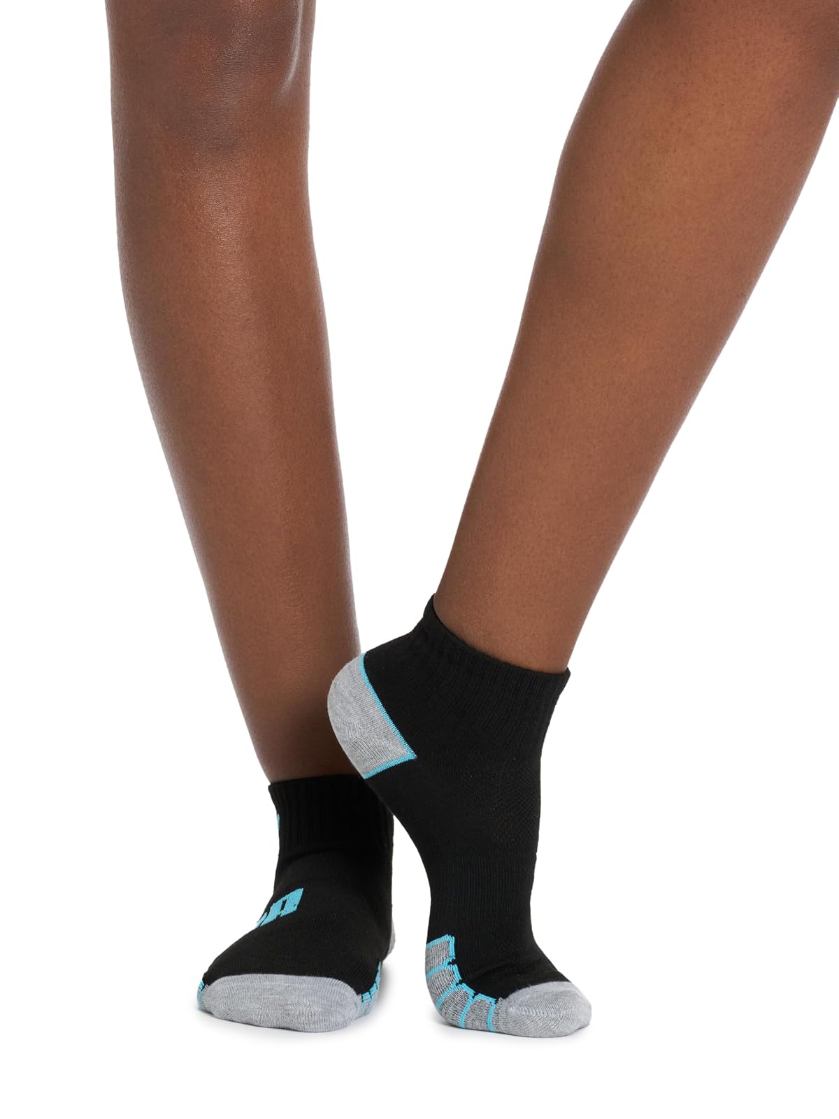 Puma Women's Non-Terry Quarter Crew Sock 6-Pack, Black, 9-11