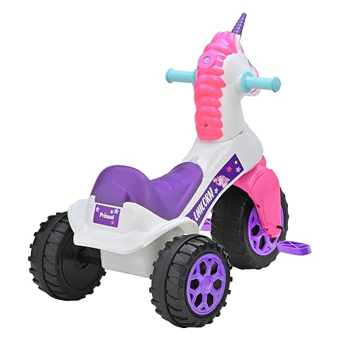 Triciclo, Prinsel, Racer Unicornio, Blanco, De 2 a 6 Años