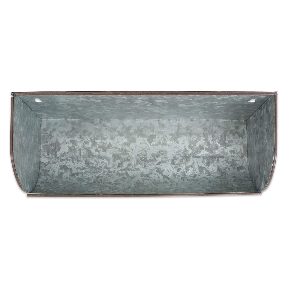 DII - Decoración de Metal galvanizado, rústica Granja, estantes de Pared montados en Plata, 16 x 7 x 3.5, 2 Piezas