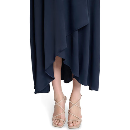 DKNY - Vestido de Manga Corta con Botones para Mujer