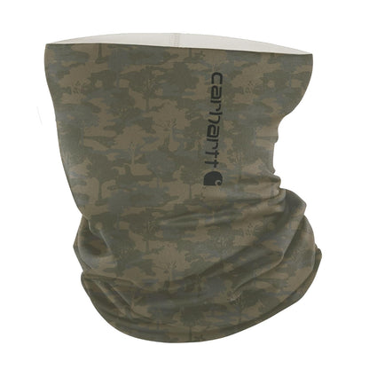 Carhartt Force UPF 50+ Polaina de Cuello para Todas las Estaciones - Talla Única - Camuflaje de árbol - Oliva quemada