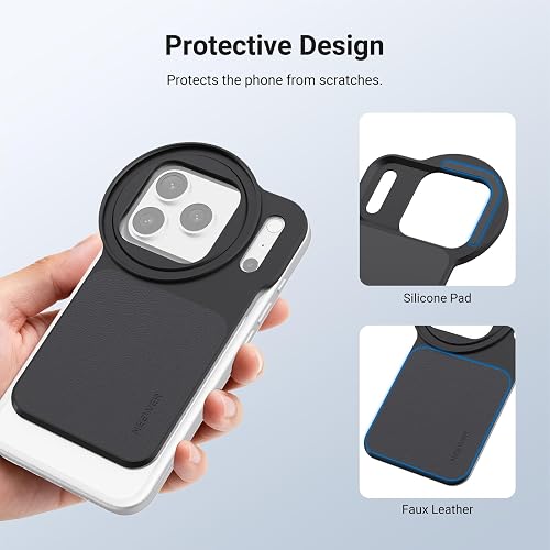 NEEWER 6.9" Adaptador Magnético Mount Objetivo Móvil Placa Trasera Accesorios con 67mm Filtro Densidad Neutra Variable (ND 2-32) Compatible con MagSafe iPhone 12/13/14/15/16/17 Pro Max & 14/15/16 Plus