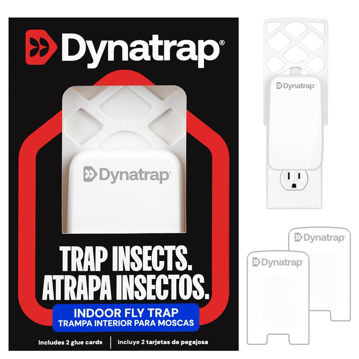 Dynatrap DT3007W - Trampa para Moscas para Interior, Color Blanco
