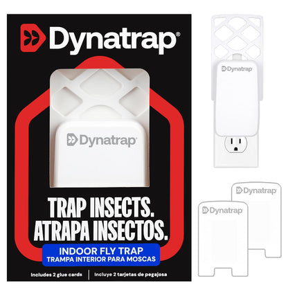 Dynatrap DT3007W - Trampa para Moscas para Interior, Color Blanco