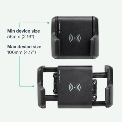 Scanstrut ROKK Wireless - Nano 10W. Soporte de Carga Compacto inalámbrico Impermeable para teléfono 12/24 V Disponible Q1 2023