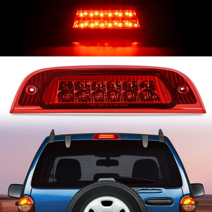 Nilight Luz de Freno Trasera de Montaje Alto - Lente Ahumada - Liberty 2002-2007 R - Para Jeep
