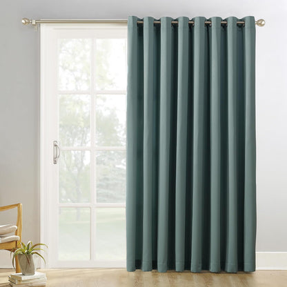 Sun Zero Easton - Cortina Opaca con Ojales, Panel Individual - Verde (Mineral) - 84An x 100Al cm (1 Paneles)