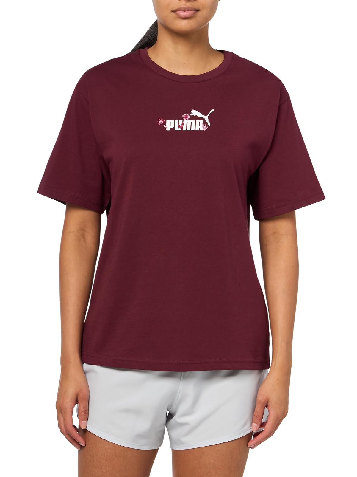 PUMA - Playera gráfica para Mujer, Cool Blue Nature Ah25, X-Large