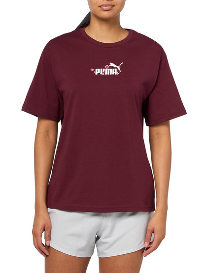 PUMA - Playera gráfica para Mujer, Cool Blue Nature Ah25, X-Large