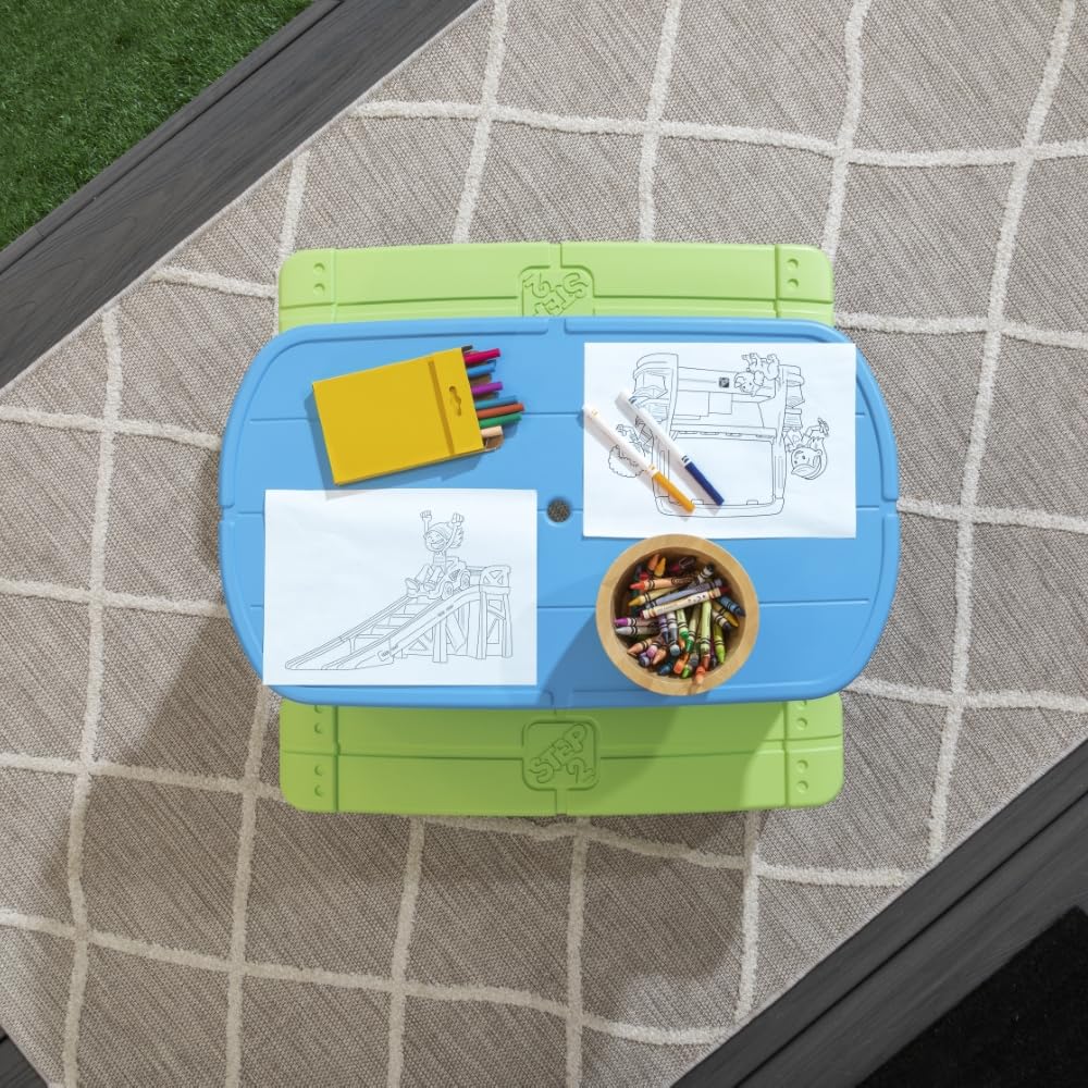 Step31 402499 Mesa de Picnic con sombrilla Sun & Shade, Multicolor