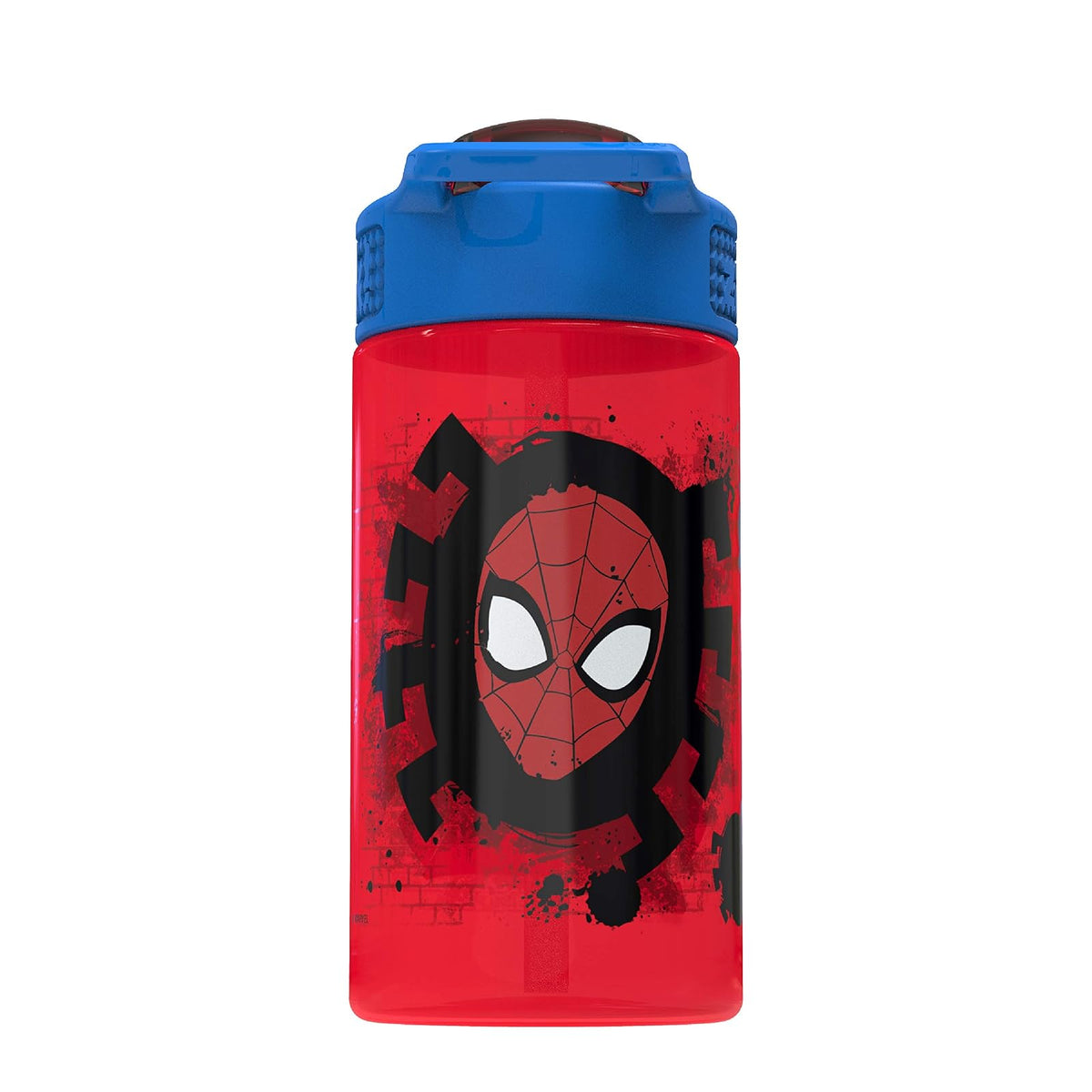 Zak Designs Marvel Comics - Recipiente de sándwich reutilizable, diseño de Spider-Man, Botella de agua, Hombre araña, 16 onzas, 1
