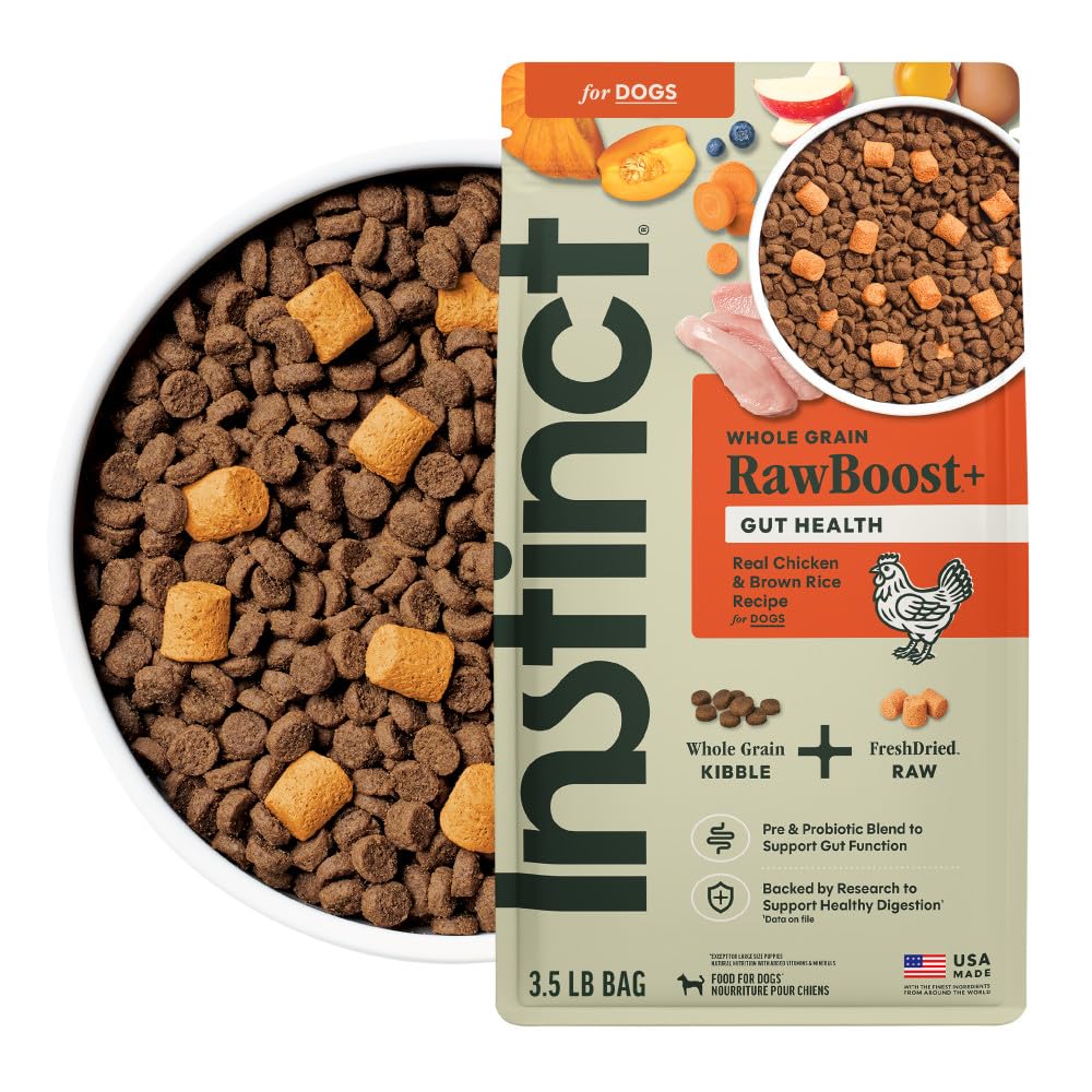 Instinct Raw Boost Gut Health Alimento para Perro Sabor Pollo, Salud Digestiva - 1.59 KG