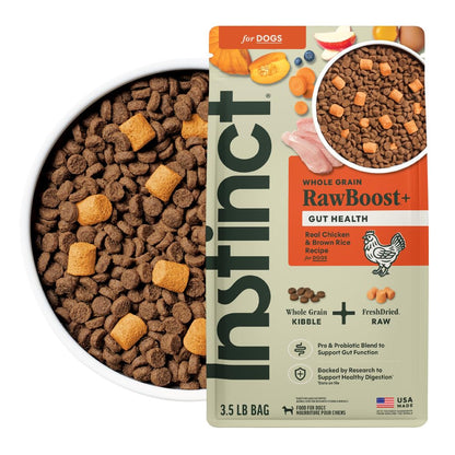 Instinct Raw Boost Gut Health Alimento para Perro Sabor Pollo, Salud Digestiva - 1.59 KG