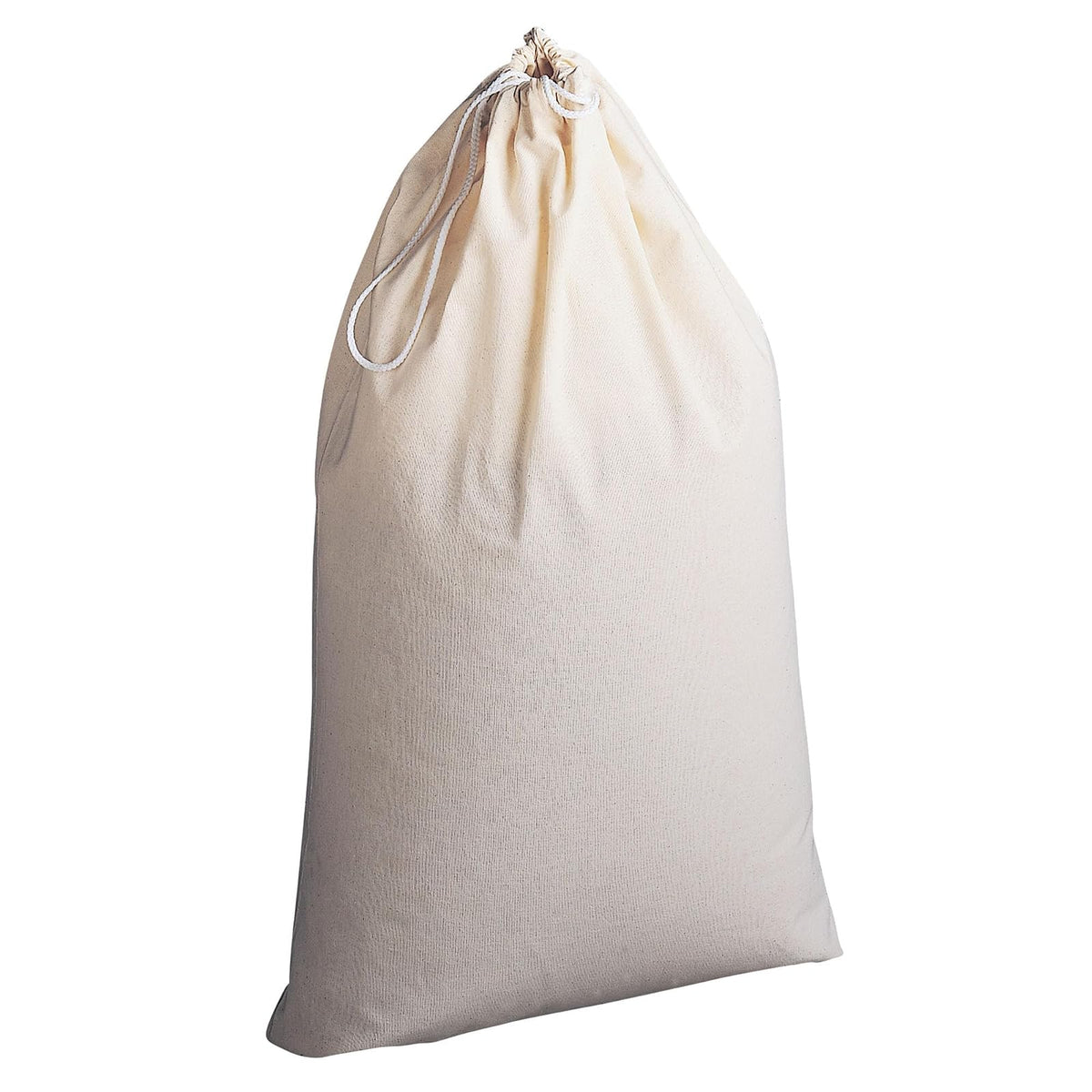 Household Essentials 120 100-Percent Cotton Drawstring Laundry Bag with Cordlock, Natural - Beige