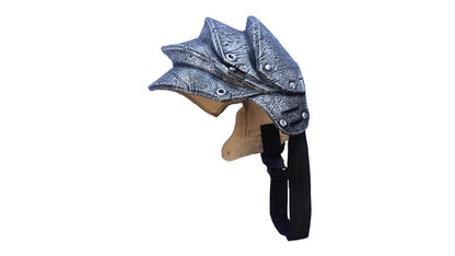 Pauldron Silver, Accesorio para Disfraz de Hombreras de Plata, Complemento de Hombros Armadura Ideal para Halloween y Fiesta de Disfraces