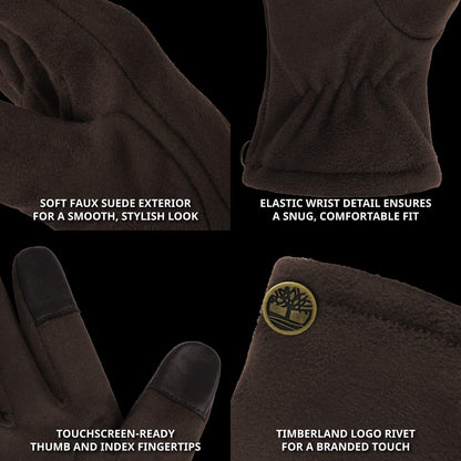 Timberland Rivet Faux Suede Glove Guante Mujer
