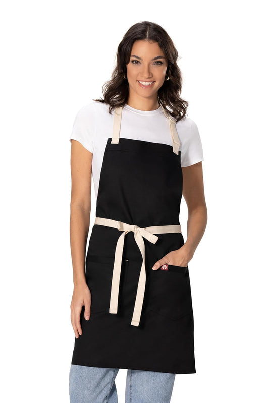 Chef Works - Delantal unisex Ridgewood, color negro, talla única, Negro -, Talla única