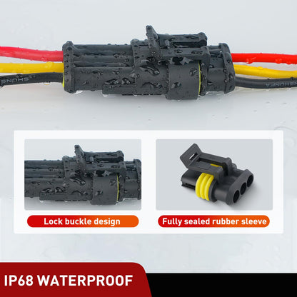 Nilight 50119G Conector Eléctrico de 622 Unidades, 1-6 Pines, Macho/Hembra, Impermeable, 43 Juegos