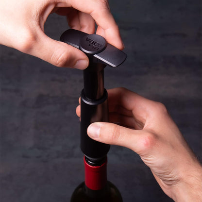 Vacu Vin 0086341 Tapones para vino, gris, Set de 6